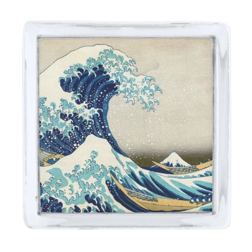 Katsushika Hokusai _ The Great Wave off Kanagawa Silver Finish Lapel Pin