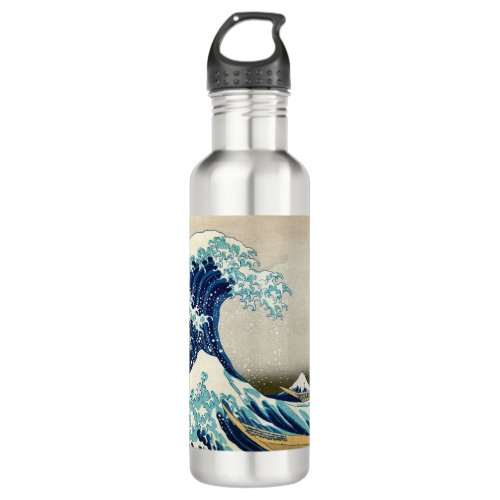 Katsushika Hokusai _ The Great Wave off Kanagawa Stainless Steel Water Bottle