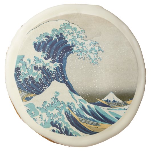Katsushika Hokusai - The Great Wave off Kanagawa Sugar Cookie (Front)
