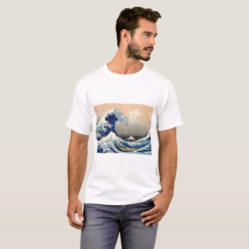 KATSUSHIKA HOKUSAI _ The great wave off Kanagawa T_Shirt