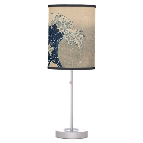 Katsushika Hokusai The Great Wave off Kanagawa  Table Lamp