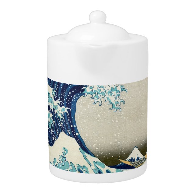 Katsushika Hokusai - The Great Wave off Kanagawa Teapot (Front)