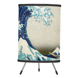 Katsushika Hokusai - The Great Wave off Kanagawa Tripod Lamp