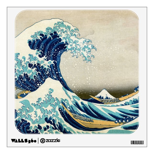 Katsushika Hokusai - The Great Wave off Kanagawa Wall Decal (Front)