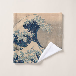 Katsushika Hokusai. The Great Wave off Kanagawa Wash Cloth
