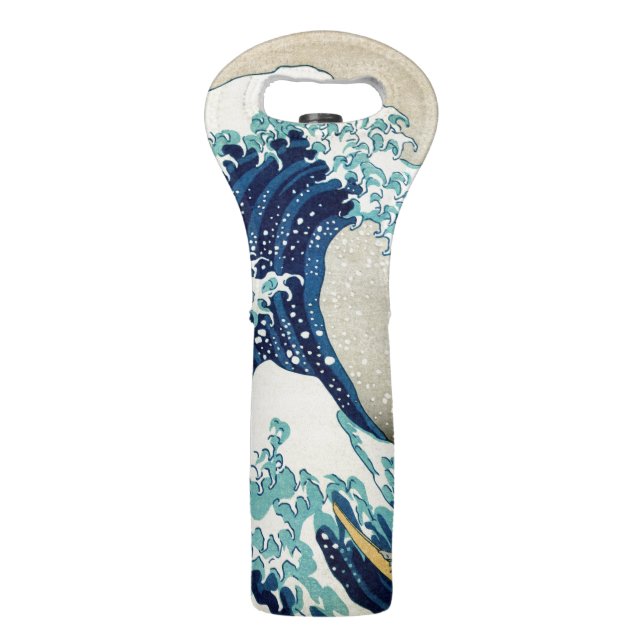 Katsushika Hokusai - The Great Wave off Kanagawa Wine Bag (Front)