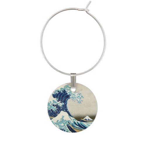 Katsushika Hokusai _ The Great Wave off Kanagawa Wine Charm