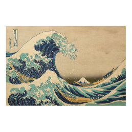 Katsushika Hokusai - The Great Wave off Kanagawa Wood Wall Art