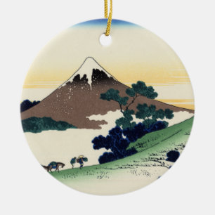 Katsushika Hokusai. The Inume Pass in Kai Provinc Ceramic Ornament