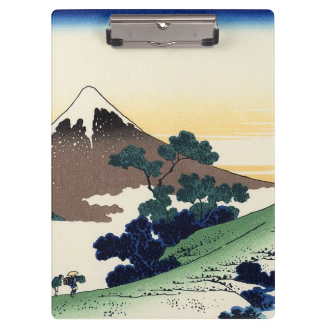 Katsushika Hokusai.  The Inume Pass in Kai Provinc Clipboard (Front)