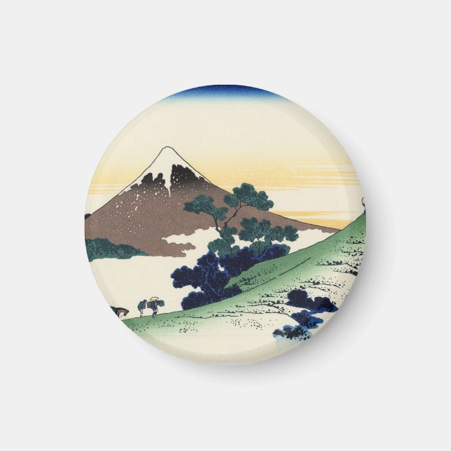 Katsushika Hokusai.  The Inume Pass in Kai Provinc Magnet (Front)
