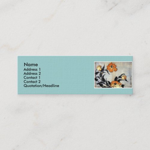 Katsushika Hokusai's Poppies Business Cards