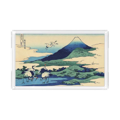 Katsushika Hokusai _ Umegawa in Sagami province  Acrylic Tray