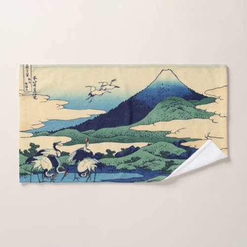 Katsushika Hokusai _ Umegawa in Sagami province Bath Towel Set