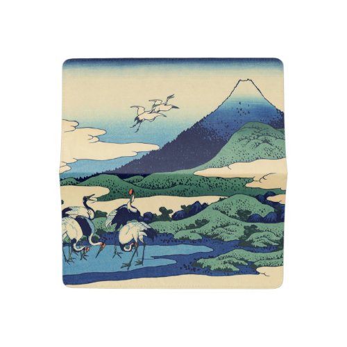 Katsushika Hokusai _ Umegawa in Sagami province Checkbook Cover