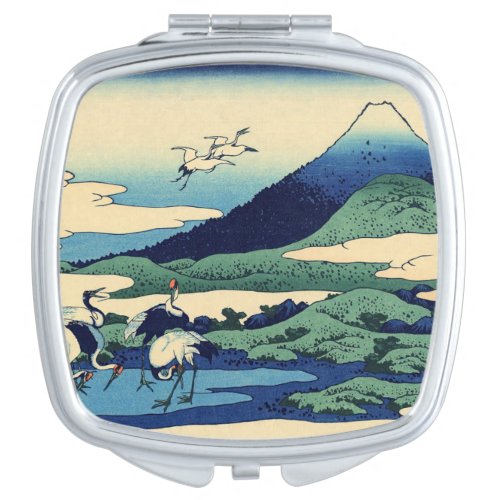 Katsushika Hokusai _ Umegawa in Sagami province Compact Mirror