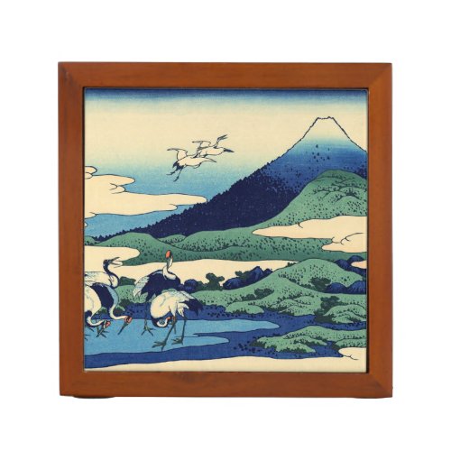 Katsushika Hokusai _ Umegawa in Sagami province Desk Organizer