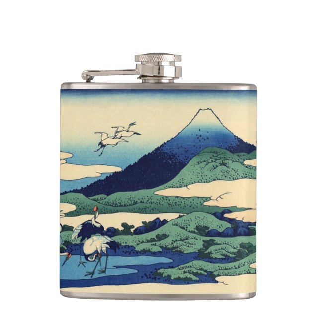 Katsushika Hokusai - Umegawa in Sagami province Flask (Front)