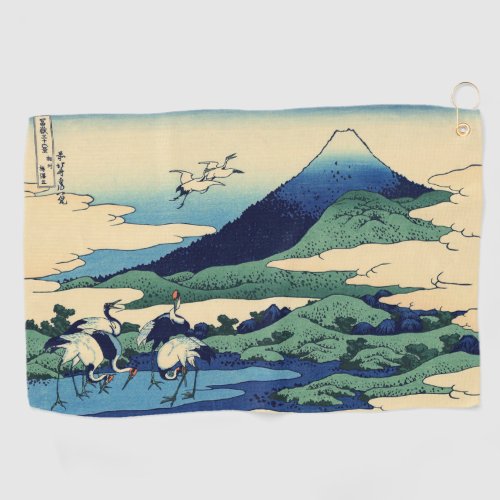 Katsushika Hokusai _ Umegawa in Sagami province Golf Towel