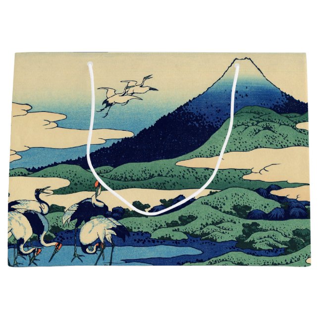 Katsushika Hokusai - Umegawa in Sagami province Large Gift Bag (Front)