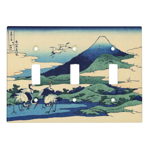 Katsushika Hokusai _ Umegawa in Sagami province Light Switch Cover