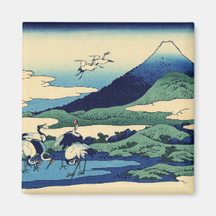 Katsushika Hokusai - Umegawa in Sagami province Magnet