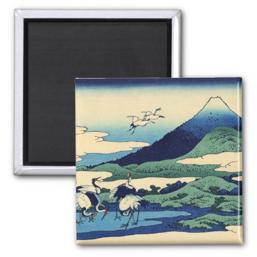 Katsushika Hokusai _ Umegawa in Sagami province Magnet