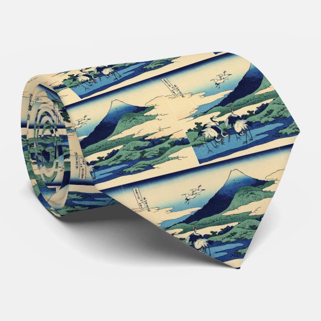 Katsushika Hokusai - Umegawa in Sagami province Neck Tie (Rolled)