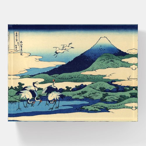 Katsushika Hokusai _ Umegawa in Sagami province Paperweight