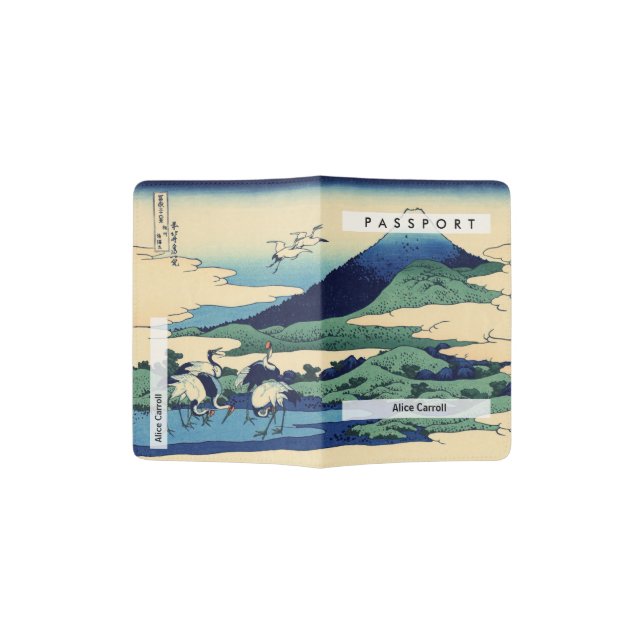 Katsushika Hokusai - Umegawa in Sagami province Passport Holder (Opened)