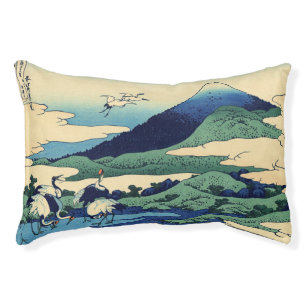 Katsushika Hokusai - Umegawa in Sagami province Pet Bed