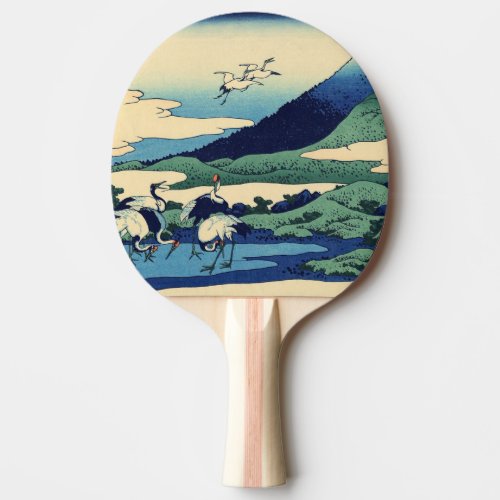 Katsushika Hokusai _ Umegawa in Sagami province Ping Pong Paddle