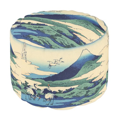 Katsushika Hokusai _ Umegawa in Sagami province Pouf