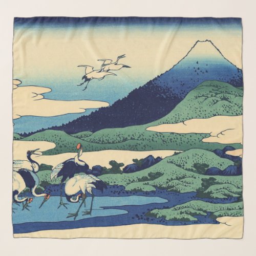 Katsushika Hokusai _ Umegawa in Sagami province Scarf