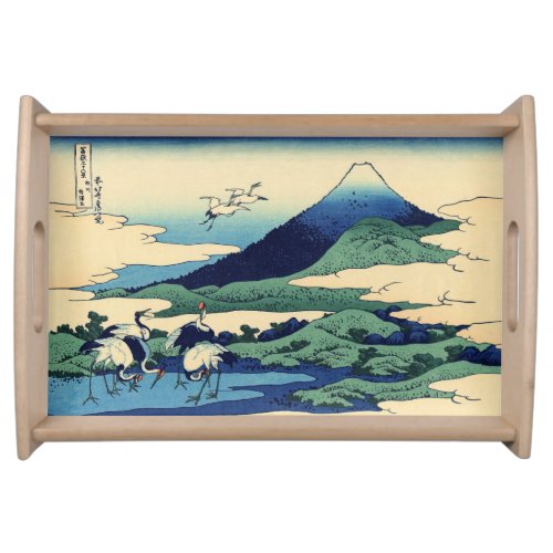 Katsushika Hokusai _ Umegawa in Sagami province Serving Tray