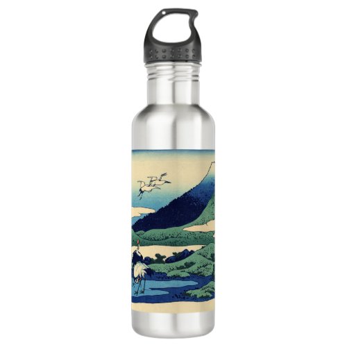 Katsushika Hokusai _ Umegawa in Sagami province Stainless Steel Water Bottle