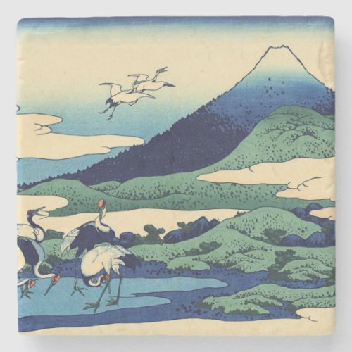 Katsushika Hokusai _ Umegawa in Sagami province Stone Coaster
