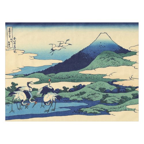 Katsushika Hokusai _ Umegawa in Sagami province Tablecloth