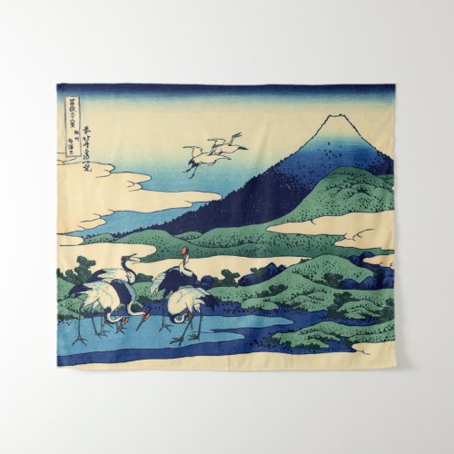 Katsushika Hokusai _ Umegawa in Sagami province  Tapestry