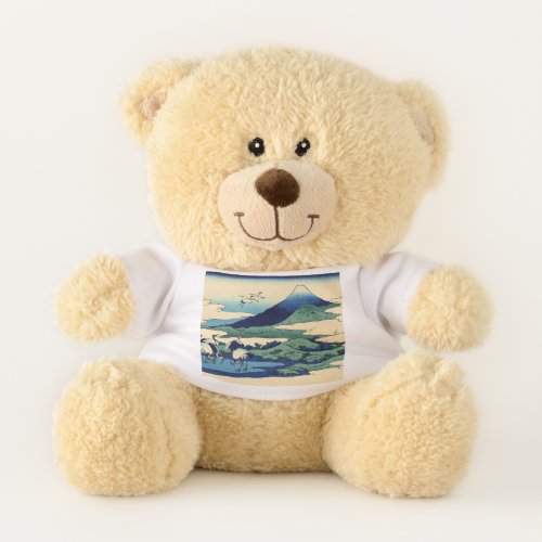 Katsushika Hokusai _ Umegawa in Sagami province Teddy Bear