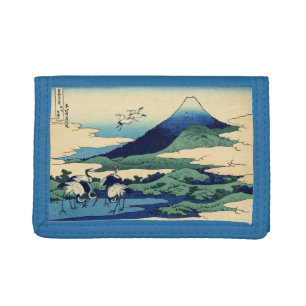 Katsushika Hokusai - Umegawa in Sagami province Tri-fold Wallet