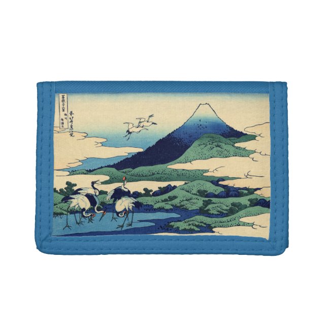 Katsushika Hokusai - Umegawa in Sagami province Trifold Wallet (Front)