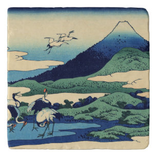 Katsushika Hokusai - Umegawa in Sagami province Trivet