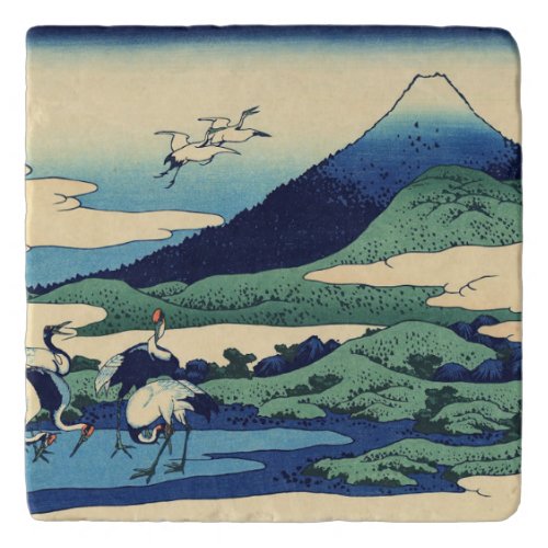 Katsushika Hokusai _ Umegawa in Sagami province Trivet