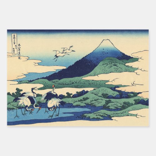 Katsushika Hokusai _ Umegawa in Sagami province Wrapping Paper Sheets