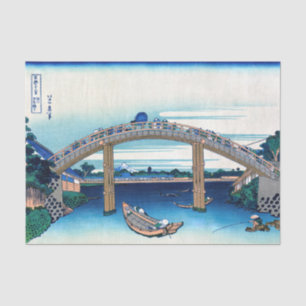 Katsushika Hokusai - Under Mannen Bridge, Fukagawa Tissue Paper
