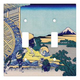 Katsushika Hokusai - Watermill at Onden Light Switch Cover