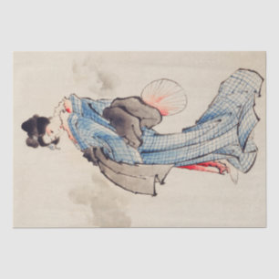 Katsushika Hokusai Woman, Full-Length Portrait Tissue Paper