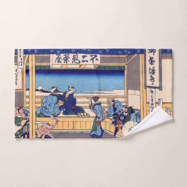 Katsushika Hokusai - Yoshida on the Tokaido Bath Towel Set (Hand Towel)