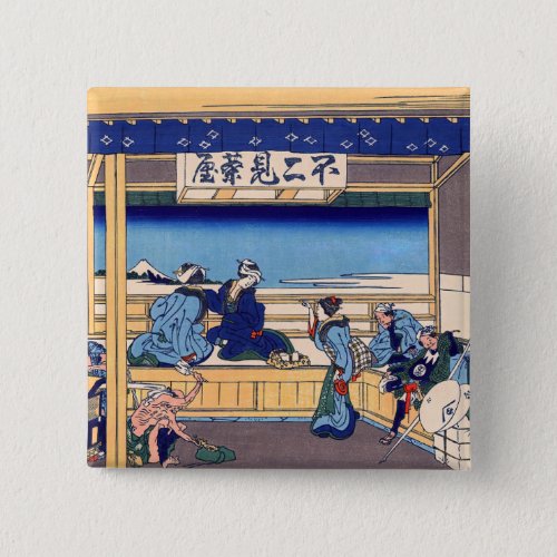 Katsushika Hokusai _ Yoshida on the Tokaido Button